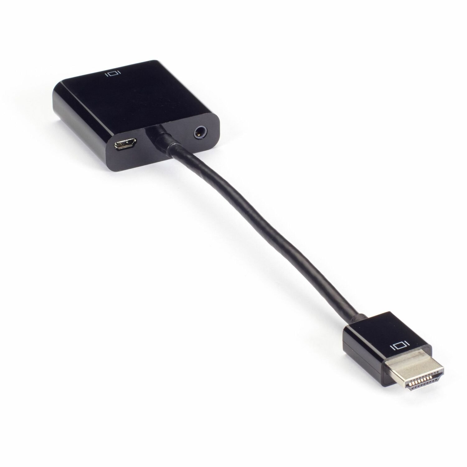 Black Box HDMI to VGA Adapter Converter with Audio, Male/Female Dongle