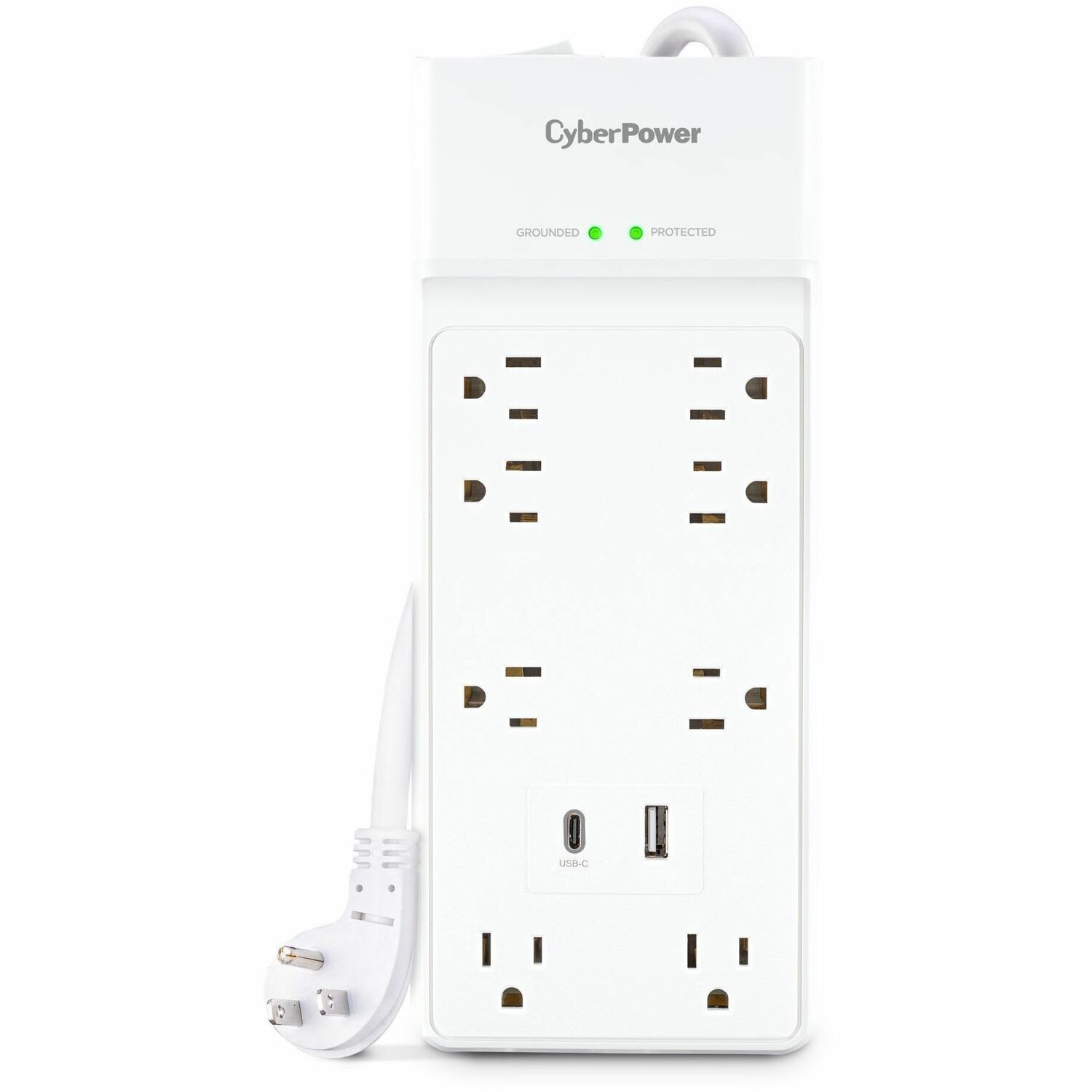 CyberPower P806UC15 Home Office 8 - Outlet Surge Protector with 2400 J Surge Suppression