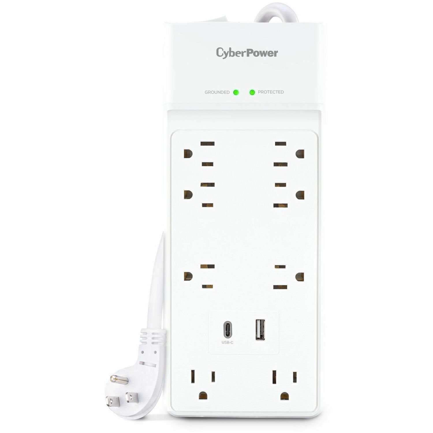 CyberPower P806UC15 Home Office 8 - Outlet Surge Protector with 2400 J Surge Suppression