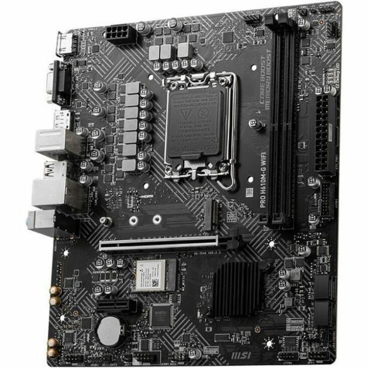 MSI PRO H610M-G WIFI Gaming Desktop Motherboard - Intel H610 Chipset - Socket LGA-1700 - Micro ATX