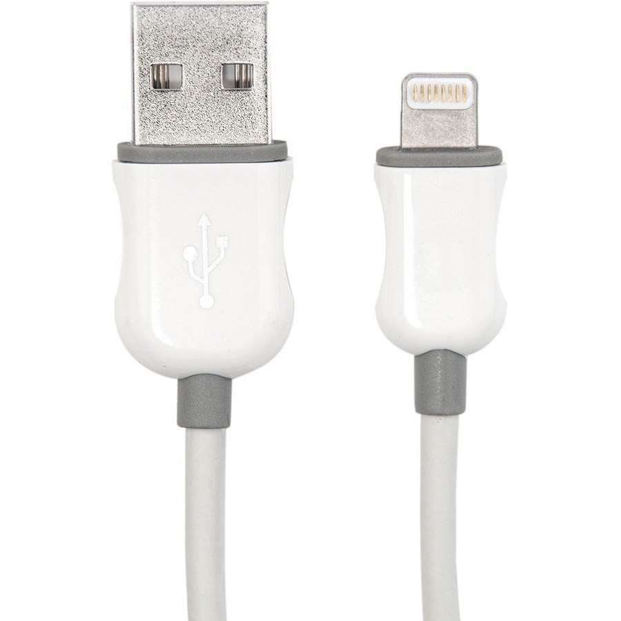 Rocstor Premium 6 ft./2 m. White Lightning to USB Charge Sync Cable