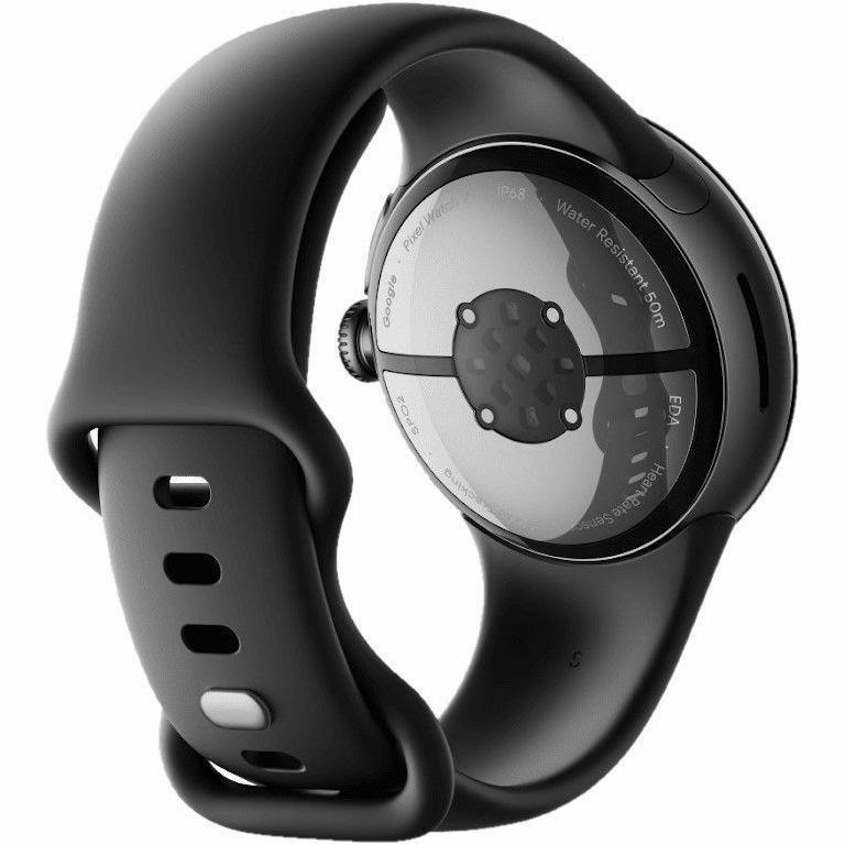 Google Pixel Watch Smart Watch - 12.30 mm Case Height - Matte Black Case Color - Obsidian Band Color - Aluminium Body Material - Aluminium Case Material - Fluoroelastomer Band Material - Wireless LAN - 4G - LTE, UMTS
