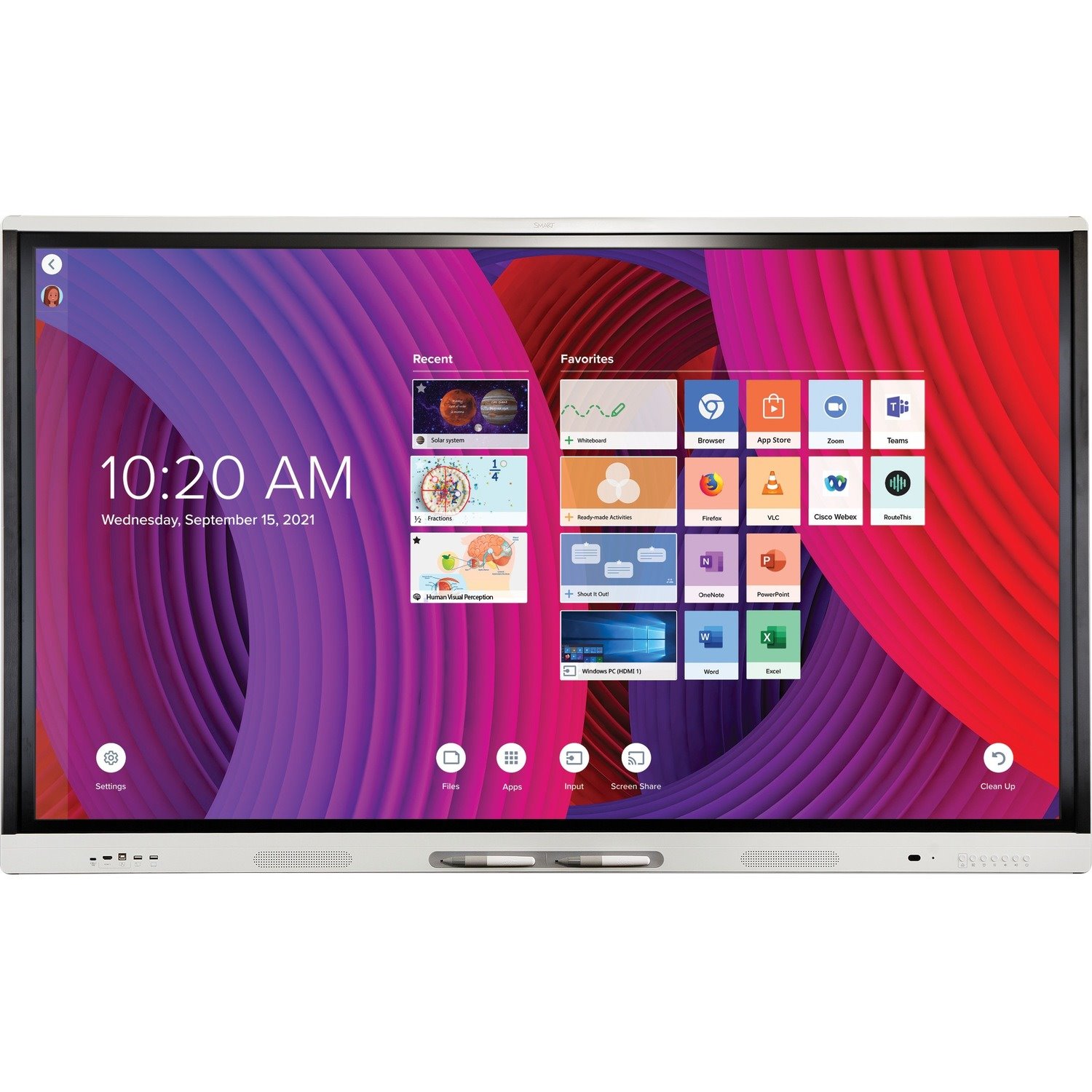 SMART Board MX075-V3 Interactive Display with iQ, No HDMI Out
