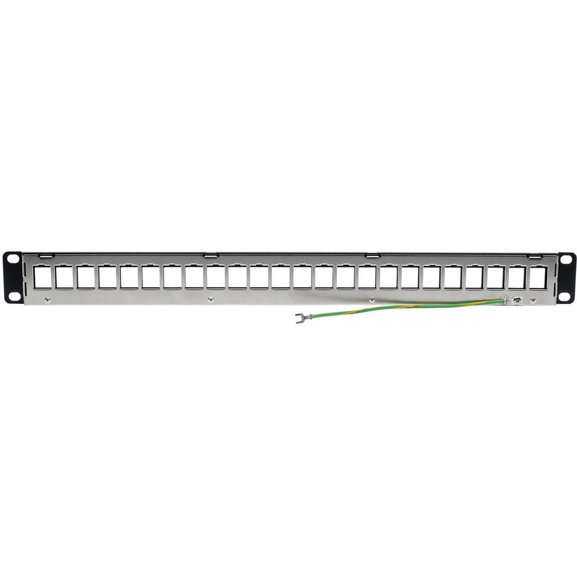 Tripp Lite by Eaton 24-Port 1U Rack-Mount Shielded Blank Keystone/Multimedia Patch Panel, RJ45 Ethernet, USB, HDMI, Cat5e/6