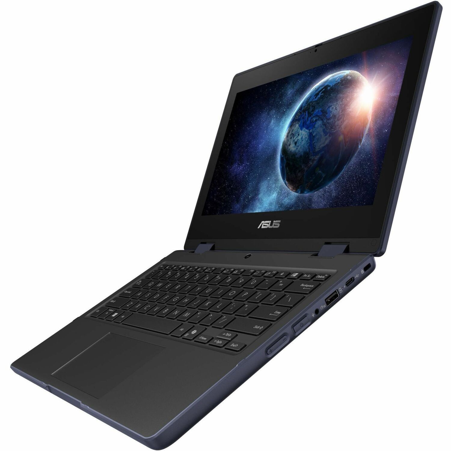 Asus BR1104F BR1104FTA-NS0068XA 11.6" Touchscreen Rugged Convertible 2 in 1 Notebook - HD - 60 Hz - Intel N-Series N150 - 8 GB - 128 GB SSD - English Keyboard - Mineral Gray
