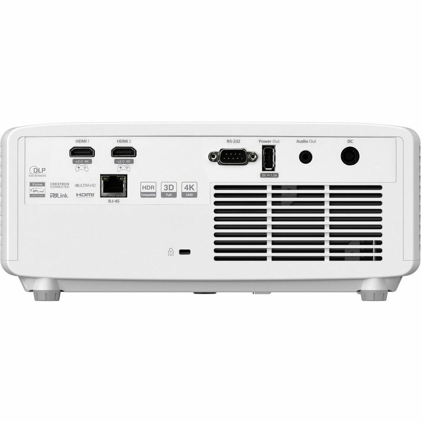 Optoma UHZ35ST 3D Short Throw DLP Projector - 16:9 - Portable - White