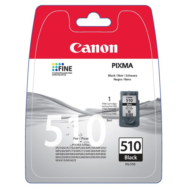 Canon PG-510 Original Inkjet Ink Cartridge - Black - 1 Pack