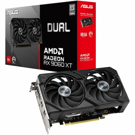 Asus AMD Radeon 9060 XT Graphic Card - 8 GB GDDR6