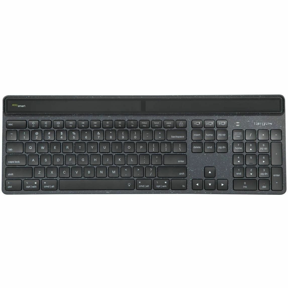Targus EcoSmart AKB868DE Keyboard - Wireless Connectivity - German - Black