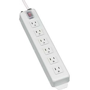 Tripp Lite by Eaton Power It! 6-Outlet Power Strip, 15 ft. (4.57 m) Cord, 5-15P, Metal Housing