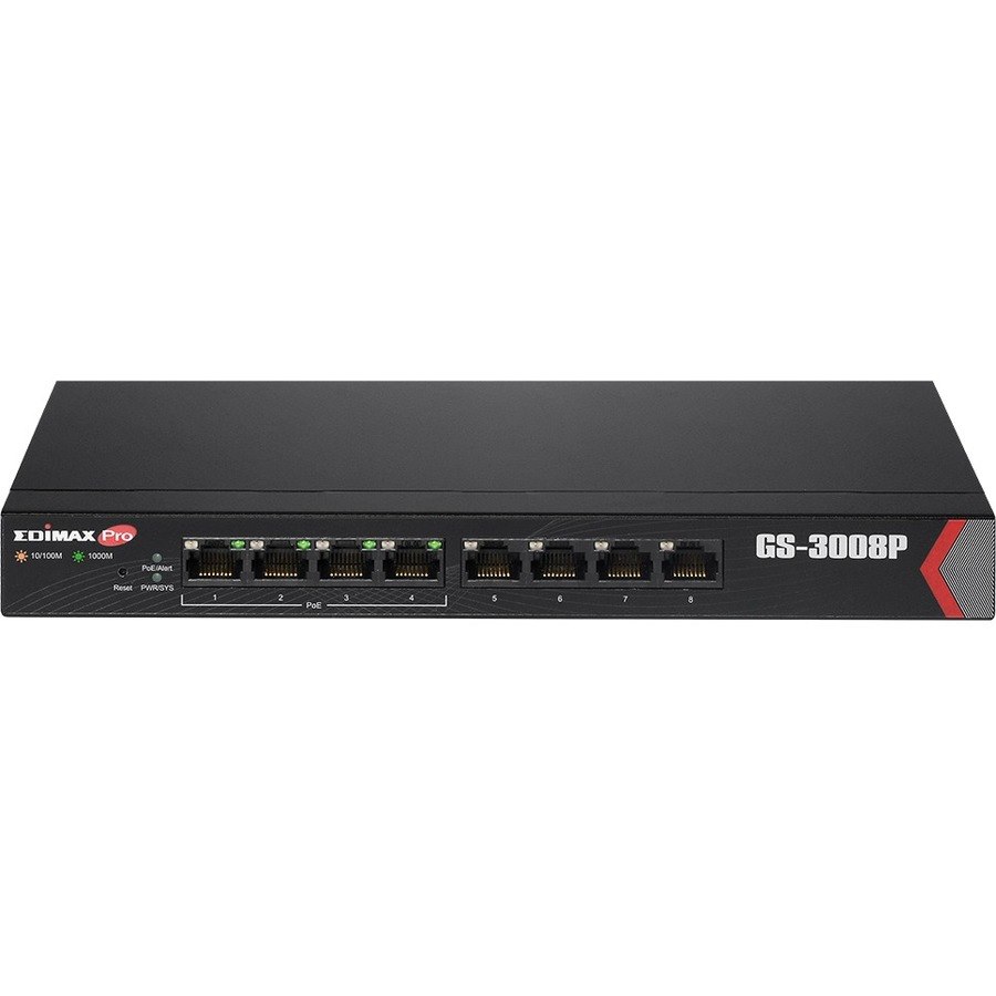 Edimax Long Range 8-Port Gigabit Web Managed Switch with 4 PoE+ Ports