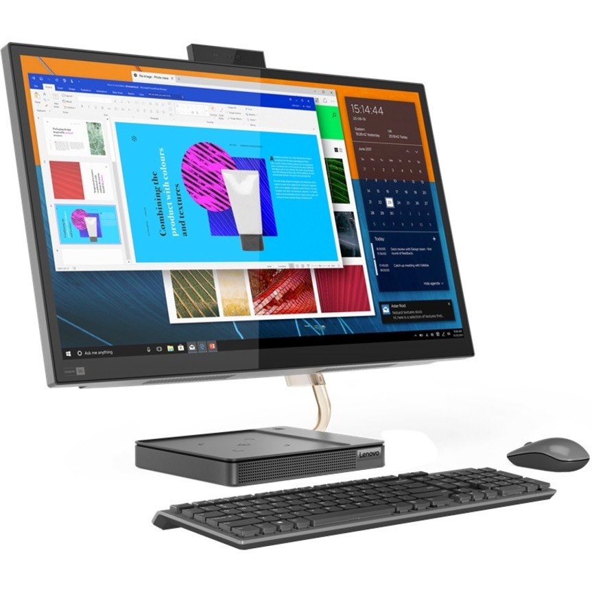 Lenovo IdeaCentre 5 27IOB6 F0G4001YUK All-in-One Computer - Intel Core i7 10th Gen i7-10700T - 16 GB - 512 GB SSD - 68.6 cm (27") QHD - Desktop - Storm Grey