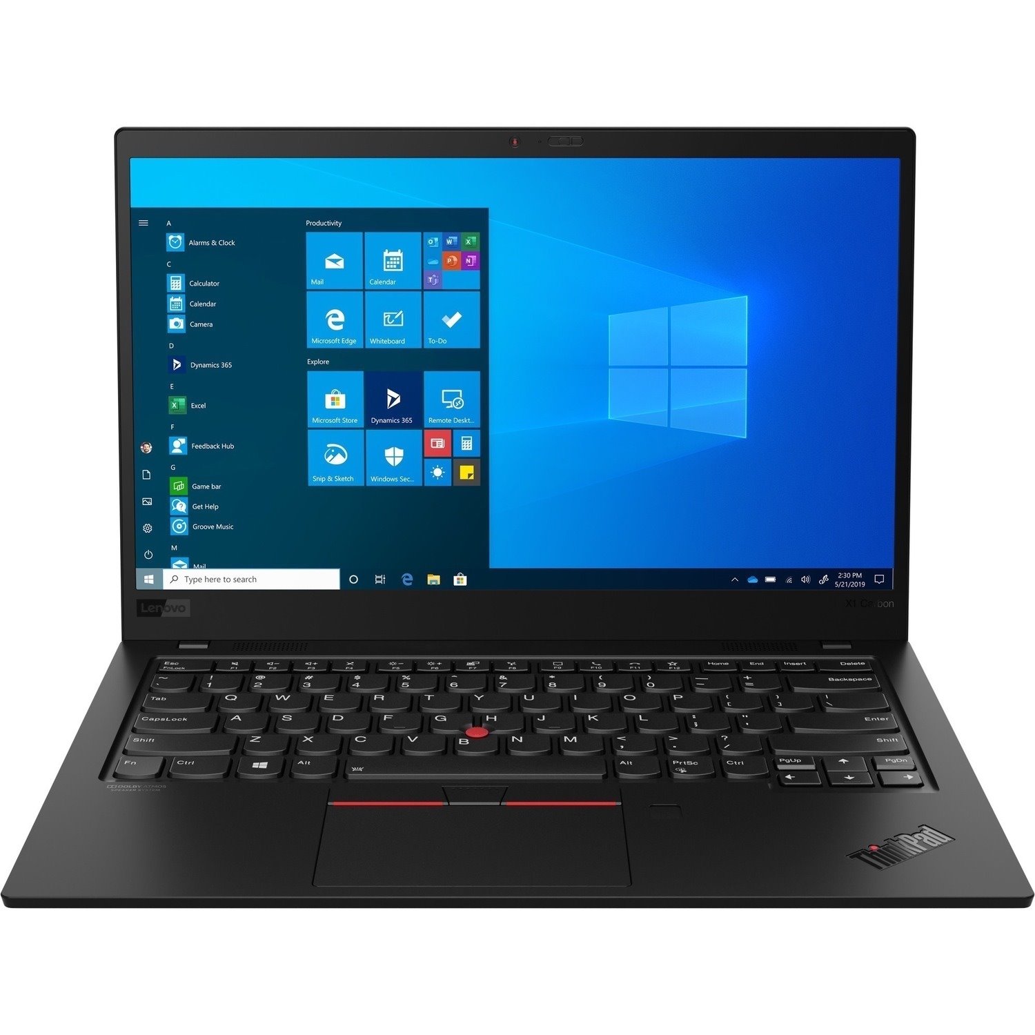 Lenovo ThinkPad X1 Carbon 8th Gen 20U9005VUS 14" Ultrabook - 4K UHD - Intel Core i5 10th Gen i5-10310U - 16 GB - 1 TB SSD - English (US) Keyboard - Black