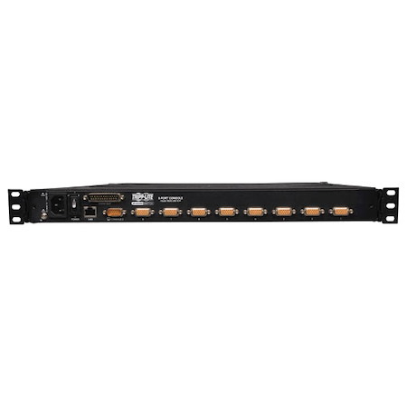 Eaton Tripp Lite Series NetDirector 8-Port 1U Rack-Mount Console KVM Switch with 19-in. LCD and IP Remote Access, TAA