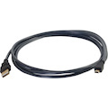C2G Ultima Series 6.6ft USB A to USB Mini B Cable - USB to Mini B Cable - USB 2.0 - Black - M/M