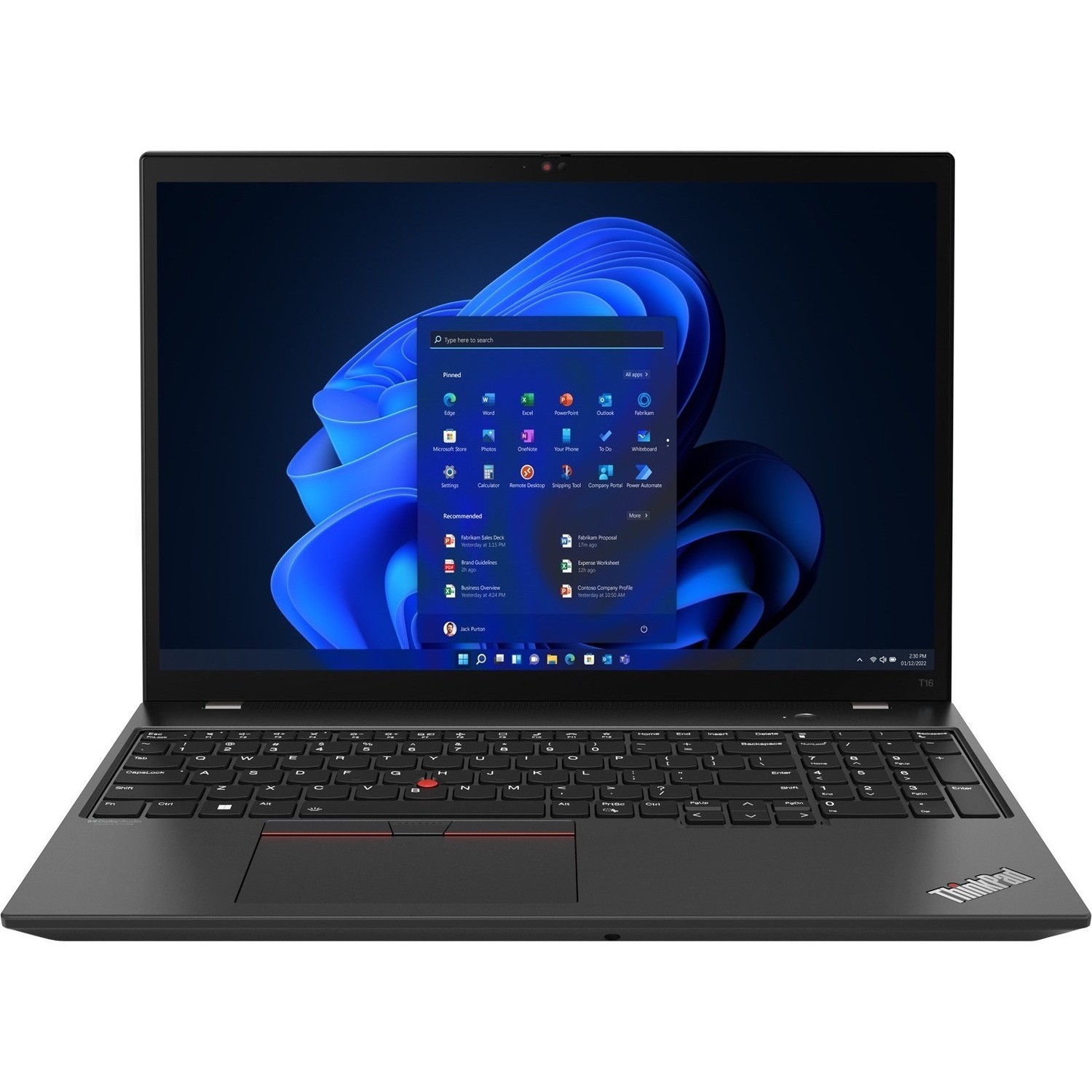 Lenovo ThinkPad T16 Gen 2 21HH002JUK 40.6 cm (16") Notebook - WUXGA - Intel Core i7 13th Gen i7-1355U - 16 GB - 512 GB SSD - English (UK) Keyboard - Thunder Black