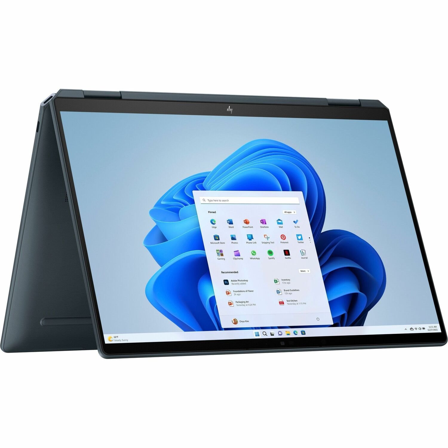 HP Spectre x360 14-eu0000 14-eu0000ca 14" Touchscreen Convertible 2 in 1 Notebook - 2.8K - Intel Core Ultra 7 155H - Intel Evo Platform - 32 GB - 2 TB SSD - Slate Blue Aluminum