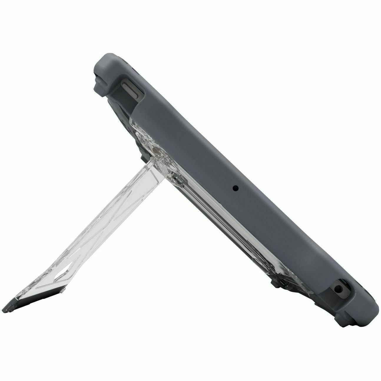 MAXCases Shield Extreme-X2 for iPad 9 10.2" w/Tamper Proof Bezel (Fits iPad 7/8/9) (Black Bezel-Gray Chromebook Case)