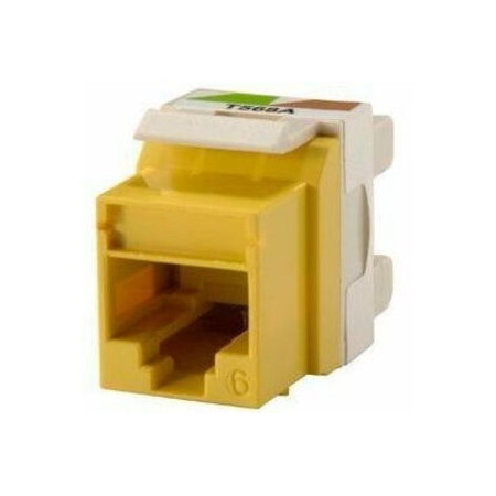 Ortronics TechChoice 6 Keystone jack, Yellow, 25pack