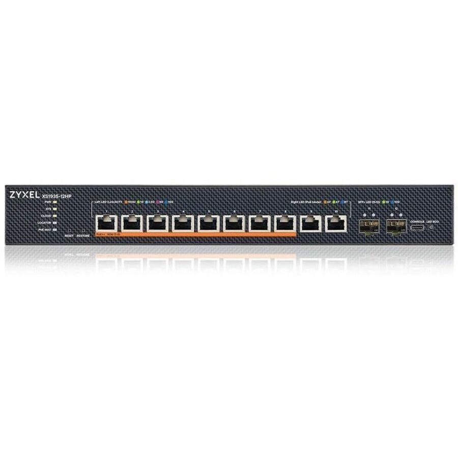 ZYXEL 8-port 10G Multi-Gig PoE Lite-L3 Smart Managed Switch with 4 10G Uplink