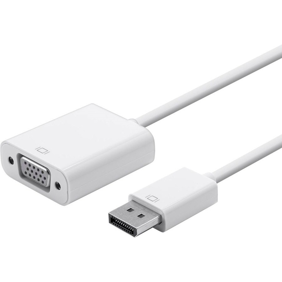 Monoprice DisplayPort 1.2a to VGA Active Adapter, White