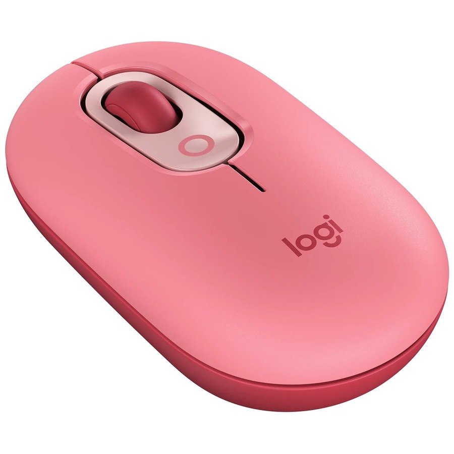 Logitech POP Mouse, Wireless Mouse with Customizable Emojis, SilentTouch Technology, Precision/Speed Scroll, Rose