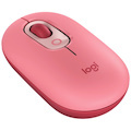 Logitech POP Mouse, Wireless Mouse with Customizable Emojis, SilentTouch Technology, Precision/Speed Scroll, Rose