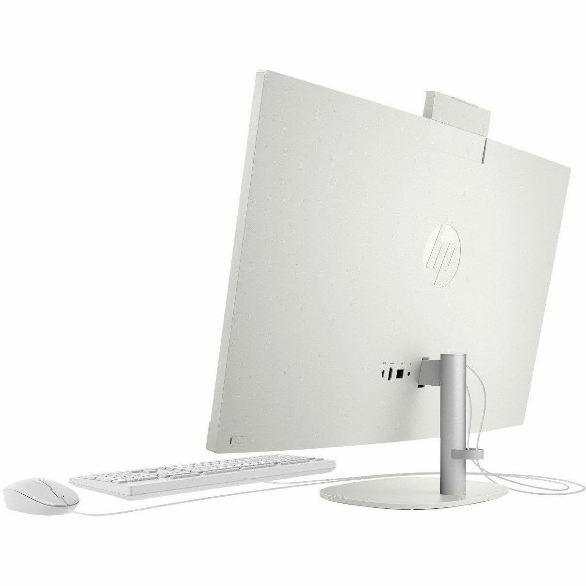HP 27-cr0000 27-cr0059 All-in-One Computer - AMD Ryzen 7 7730U - 16 GB - 512 GB SSD - 27" Full HD Touchscreen - Desktop - Shell White