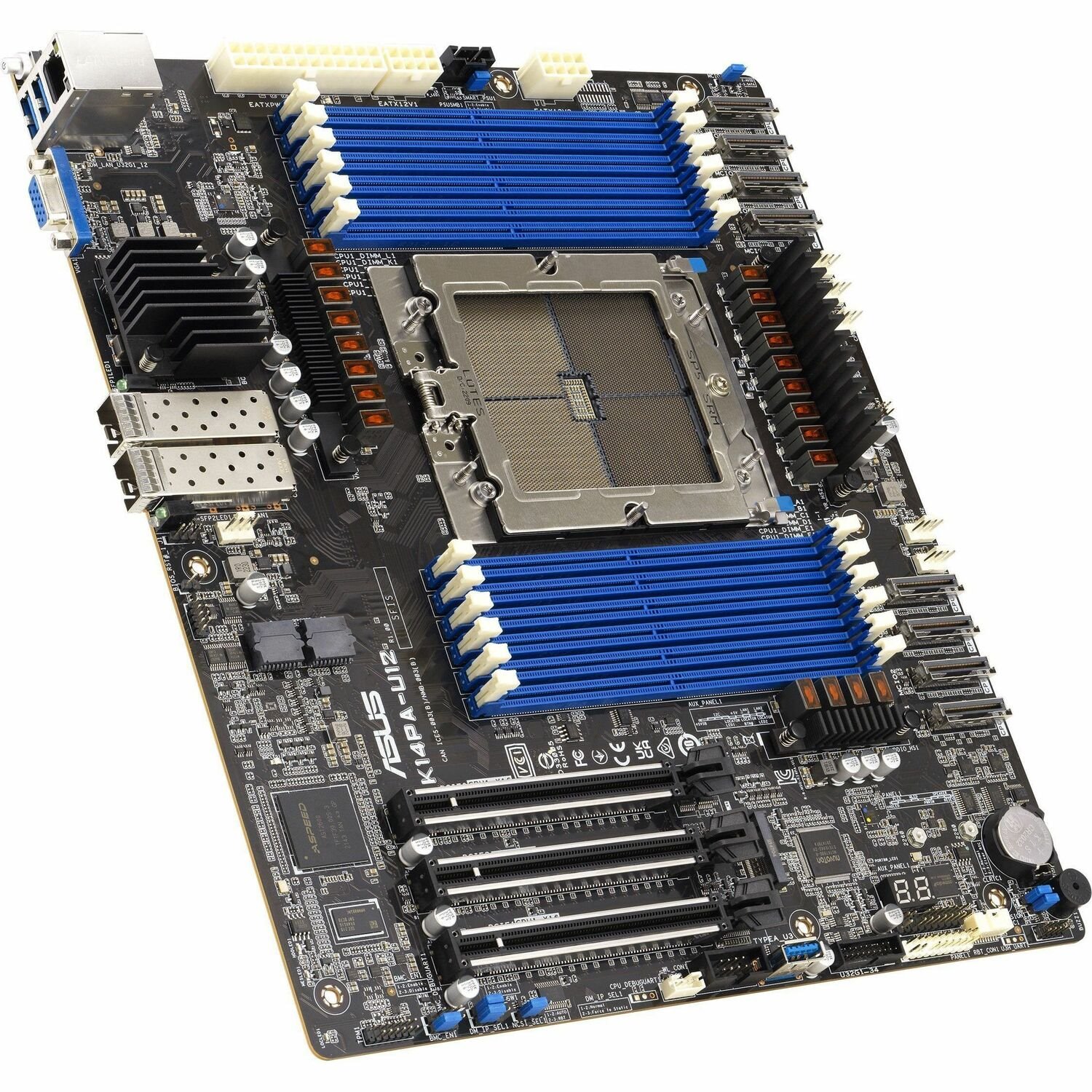 Asus K14PA-U12 Server Motherboard - AMD Chipset - Socket SP5 LGA-6096 - SSI CEB