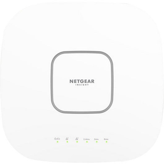 Netgear WAX630E Tri Band IEEE 802.11 a/b/g/n/ac/ax/i 7.80 Gbit/s Wireless Access Point - Indoor