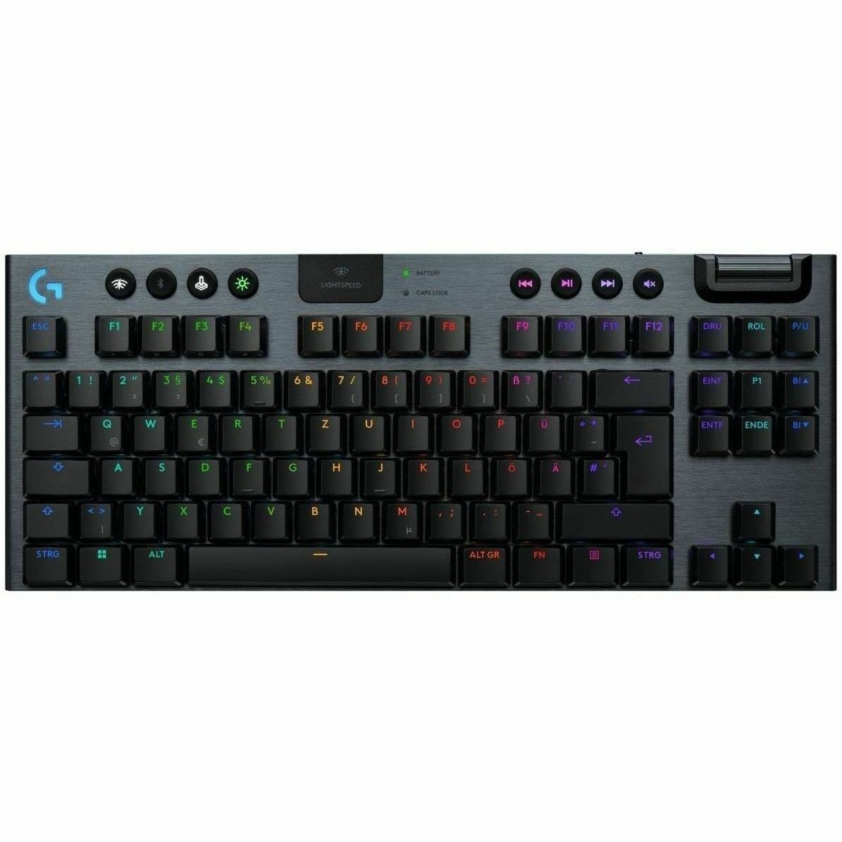 Logitech G G915 X LIGHTSPEED TKL Gaming-toetsenbord - Tenkeyless - Bedraad/draadloos Verbinding - USB Interface - RGB LED - Frans - AZERTY indeling - Zwart
