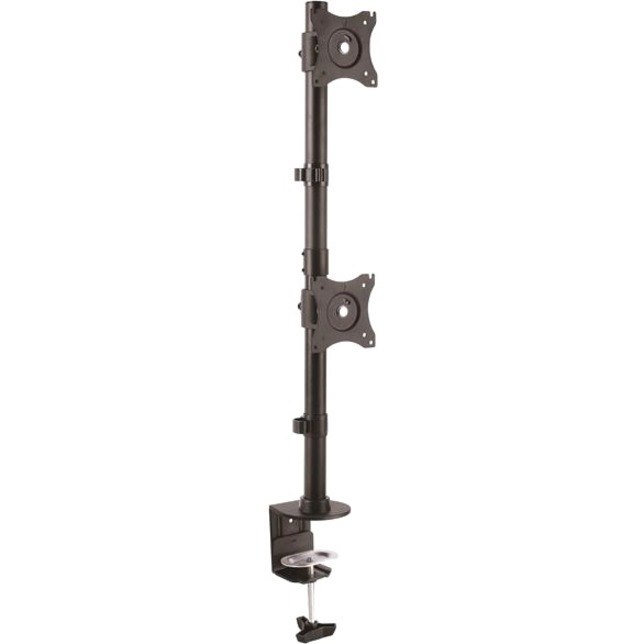 StarTech.com Desk Mount Dual Monitor Mount, Vertical, Steel Dual Monitor Arm, For VESA Mount Monitors up to 27" (22lb/10kg), Adjustable