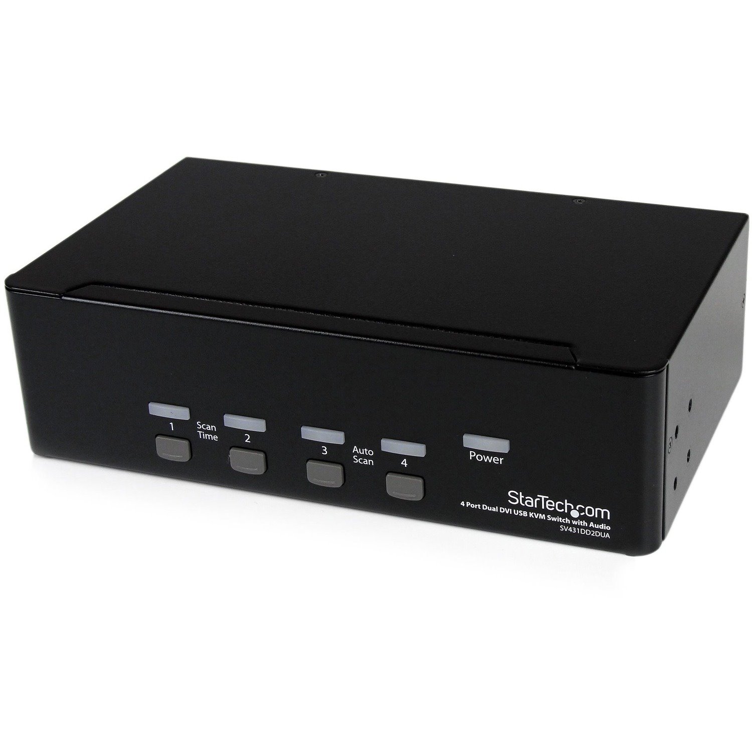 StarTech.com 4-Port Dual DVI USB KVM Switch with Audio and USB 2.0 Hub