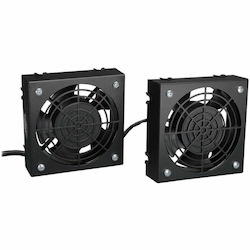 Eaton Tripp Lite Series SmartRack Wall-Mount Roof Fan Kit - Dual 230V High-Performance Fans, 210 CFM, 3 ft. (0.91 m) Cord, C14 Input