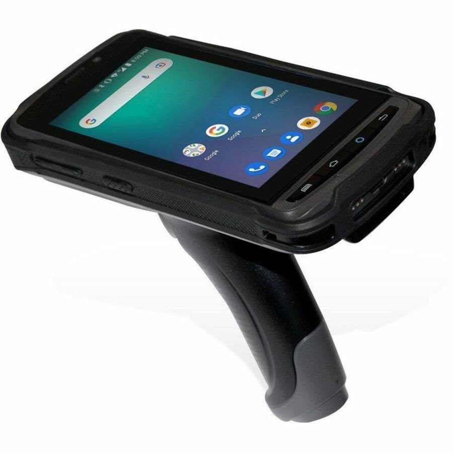 Newland MT90 Orca Pro II Mobile Computer with 5" Touch Screen, 2D CMOS Mega Pixel imager with Laser Aimer (CM6x), 6GB/128GB, BT, WiFi, 4G, GPS, NFC and Camera. Incl. USB cable, battery, rubber boot and multiplug adapter. OS: Android 13 GMS (AER).