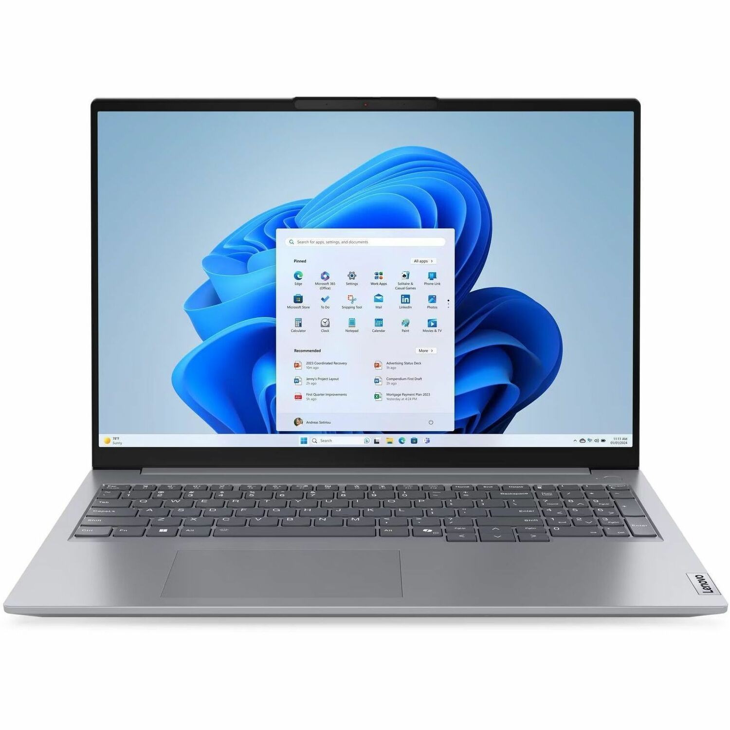 ThinkBook 16 Gen 7 AMD (16") - Cosmic Blue
