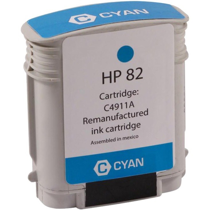WF Remanufactured High Yield Cyan Wide Format Ink Cartridge for HP 82 (C4911A)