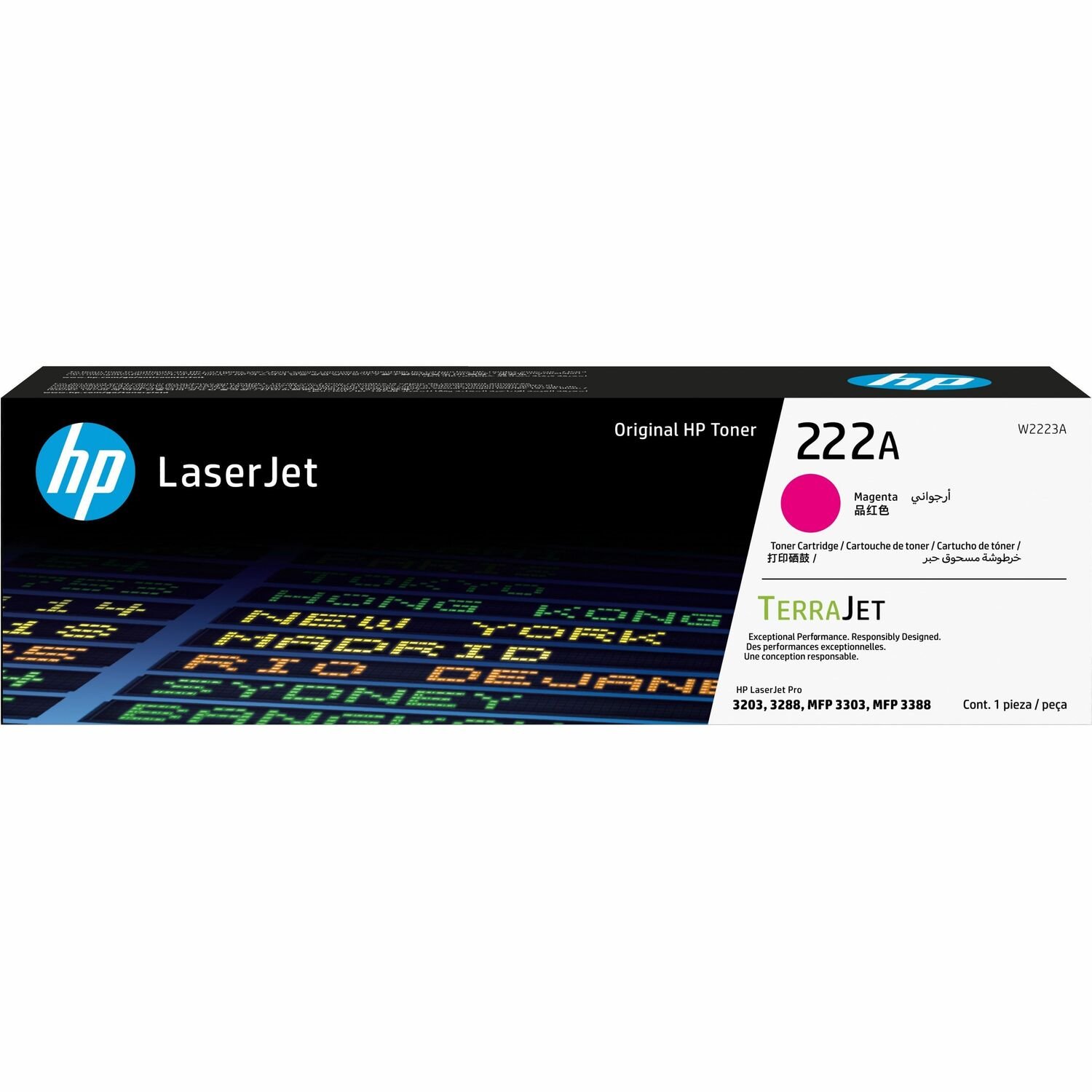 HP 222A Original Laser Toner Cartridge - Magenta Pack