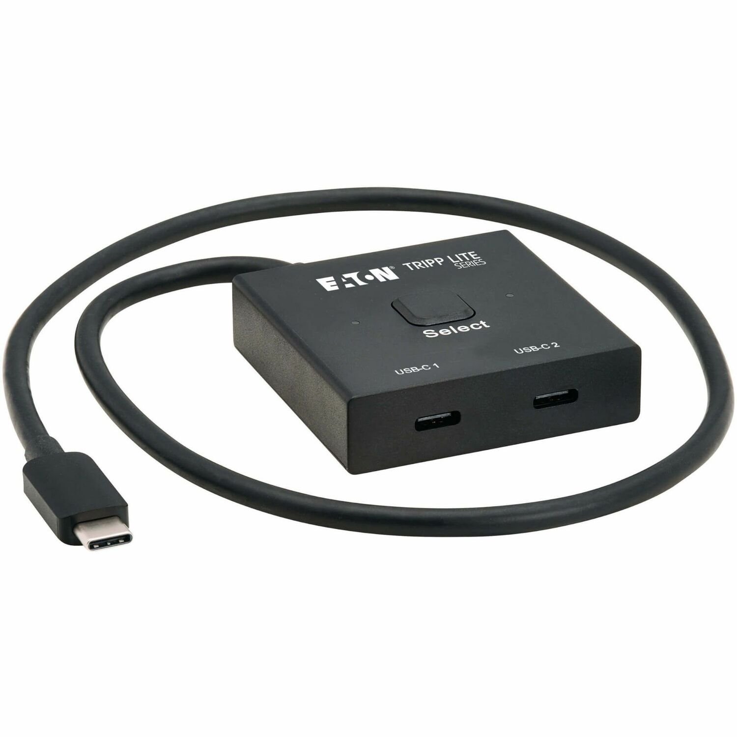 Eaton Tripp Lite Series 2x1 Bi-Directional USB-C Switch - 8K 60 Hz Video, HDCP Passthrough, USB 3.2 Gen 2, 100W PD Charging, Black