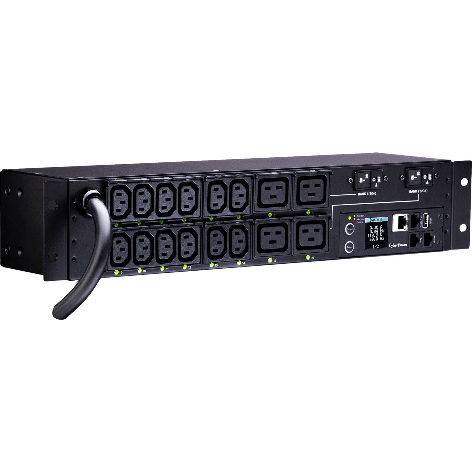 CyberPower PDU41008 Single Phase 200 - 240 VAC 30A Switched PDU