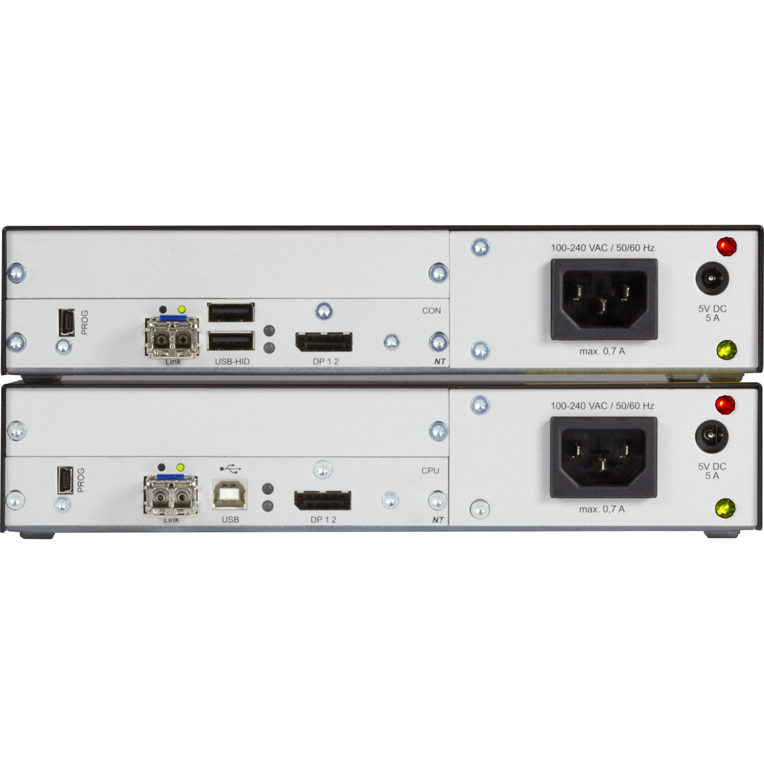 Black Box KVM Extender - DisplayPort 1.2 4K60, USB HID, Single-mode Fiber