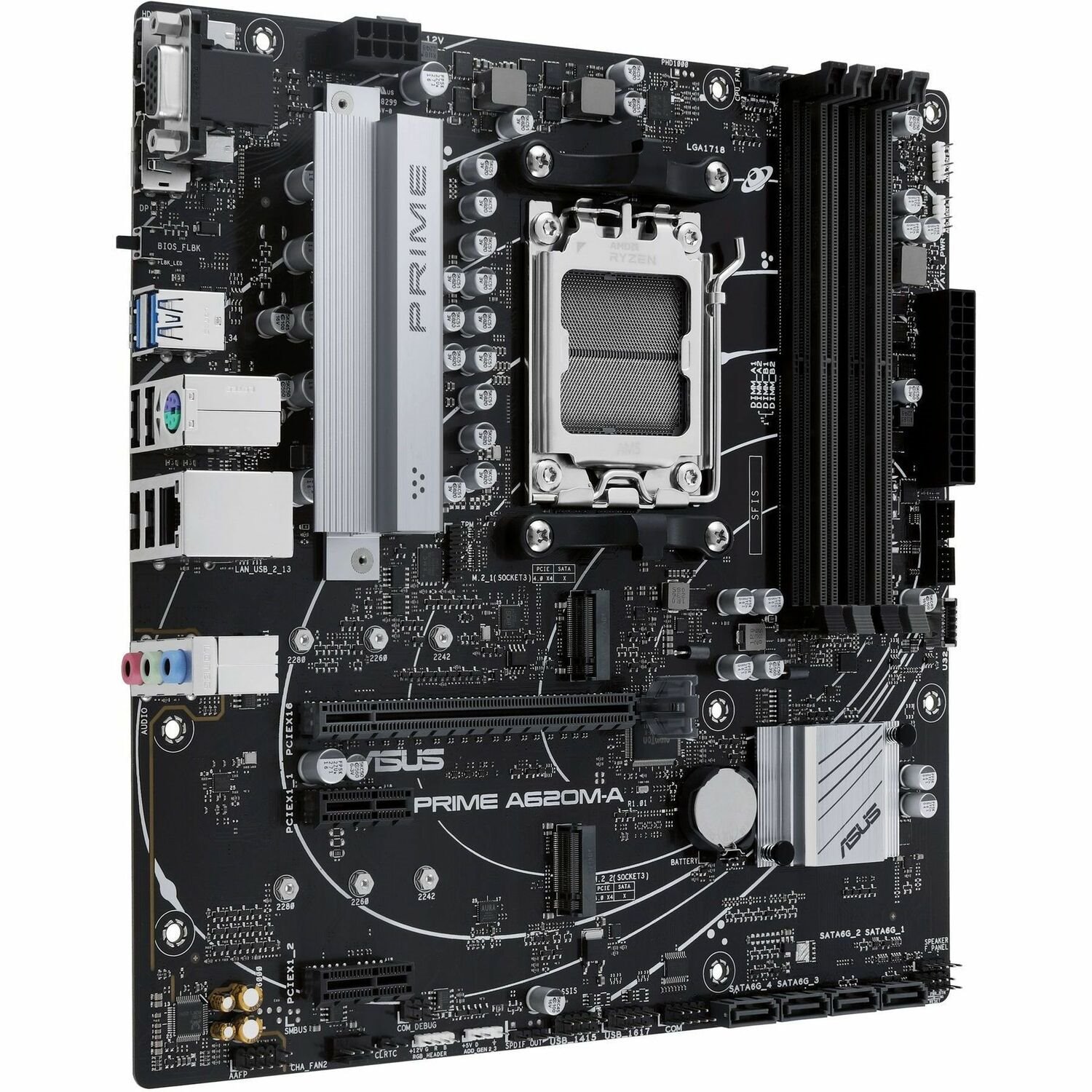 Asus Prime PRIME A620M-A-CSM Gaming Desktop Motherboard - AMD A620 Chipset - Socket AM5 - Micro ATX