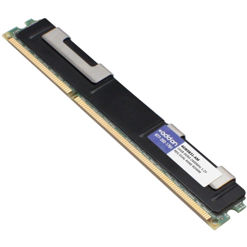 AddOn IBM&reg; 46W0831 Compatible Factory Original 16GB DDR4-2400MHz Registered ECC Dual Rank x4 1.2V 288-pin CL17 RDIMM