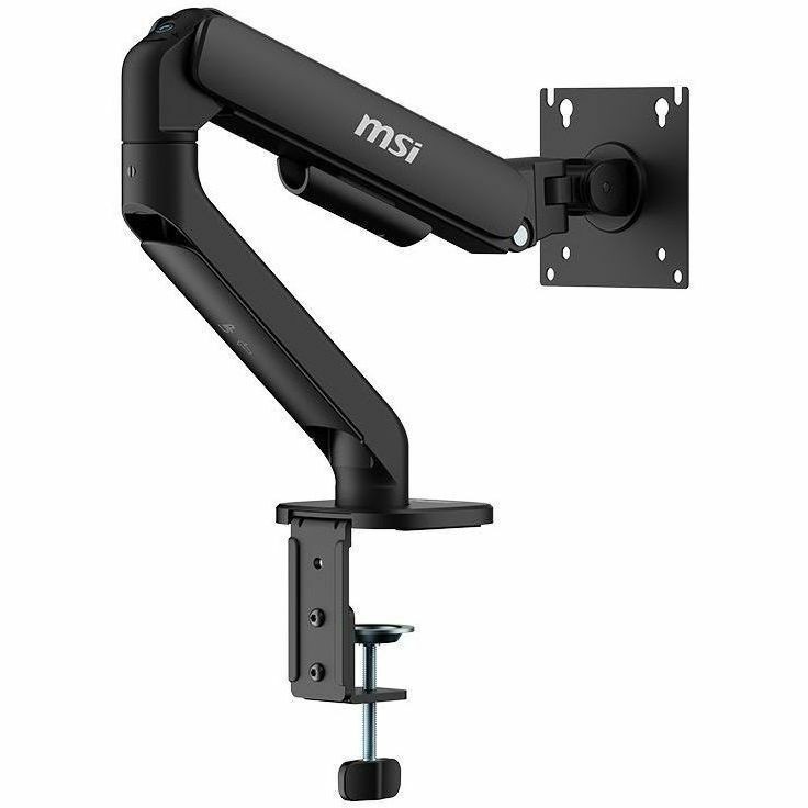 MSI Mounting Arm for Monitor, Flat Panel Display, Curved Screen Display, Display - Matte Black