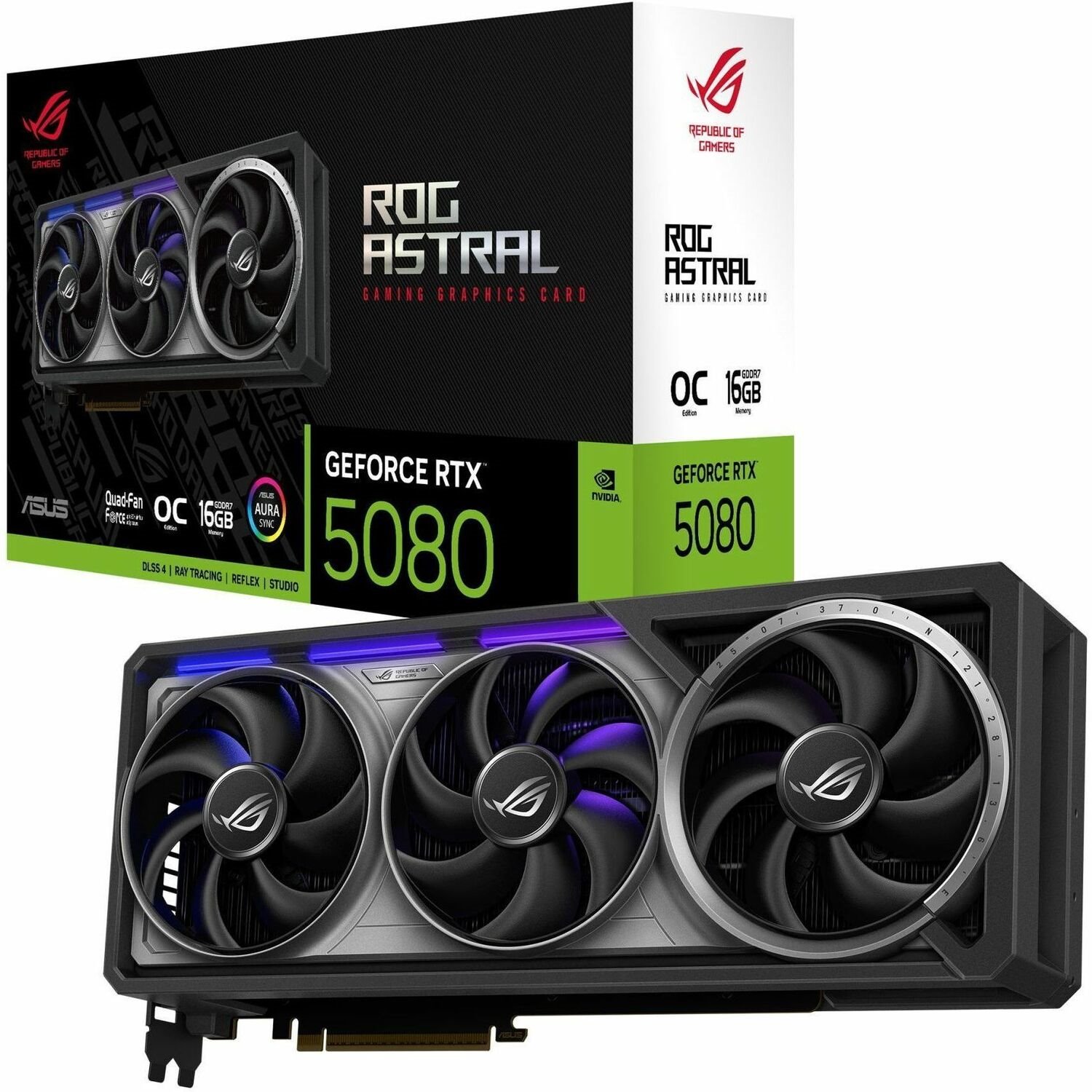 Asus Rog-Astral-Rtx5080-O16g-Gaming RTX5080 Video Card