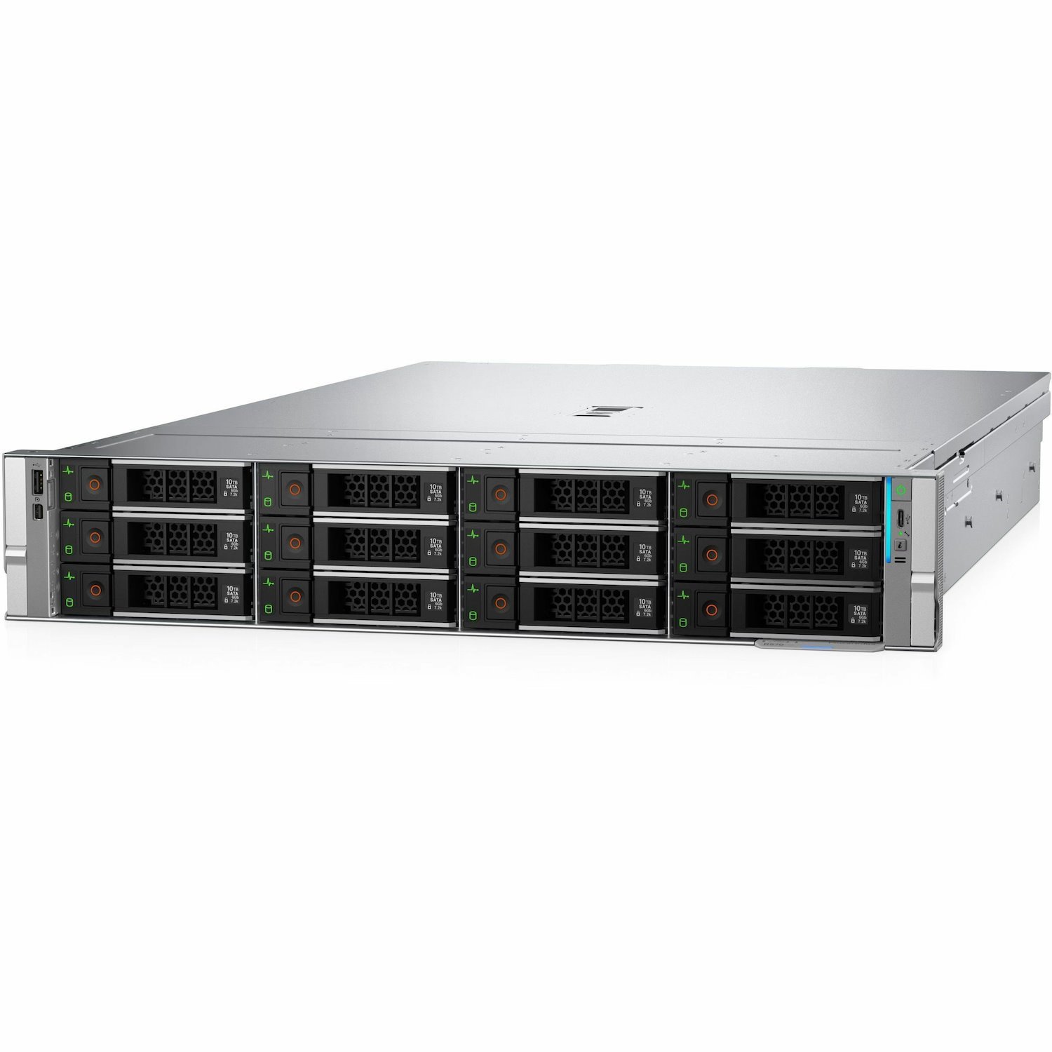 Dell PowerEdge R570 2U Rack-mountable Server - 1 x Intel Xeon 6 6507P 3.50 GHz - 32 GB RAM - 960 GB SSD - (1 x 960GB) SSD Configuration - 12Gb/s SAS, Serial ATA/600, NVMe Controller
