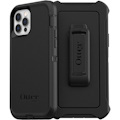 OtterBox Defender Rugged Carrying Case (Holster) Apple iPhone 12 Pro, iPhone 12 Smartphone - Black