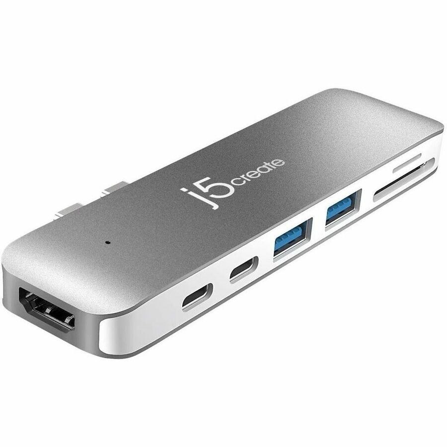J5create JCD382 Ultradrive Thunderbolt 3 Hub For Macbook Pro 2016 13"/15" (2X Usb-C To 1X Thunderbolt 3, 1xUSB-C, Hdmi, 2xUSB-A, Micro SD Card Reader)