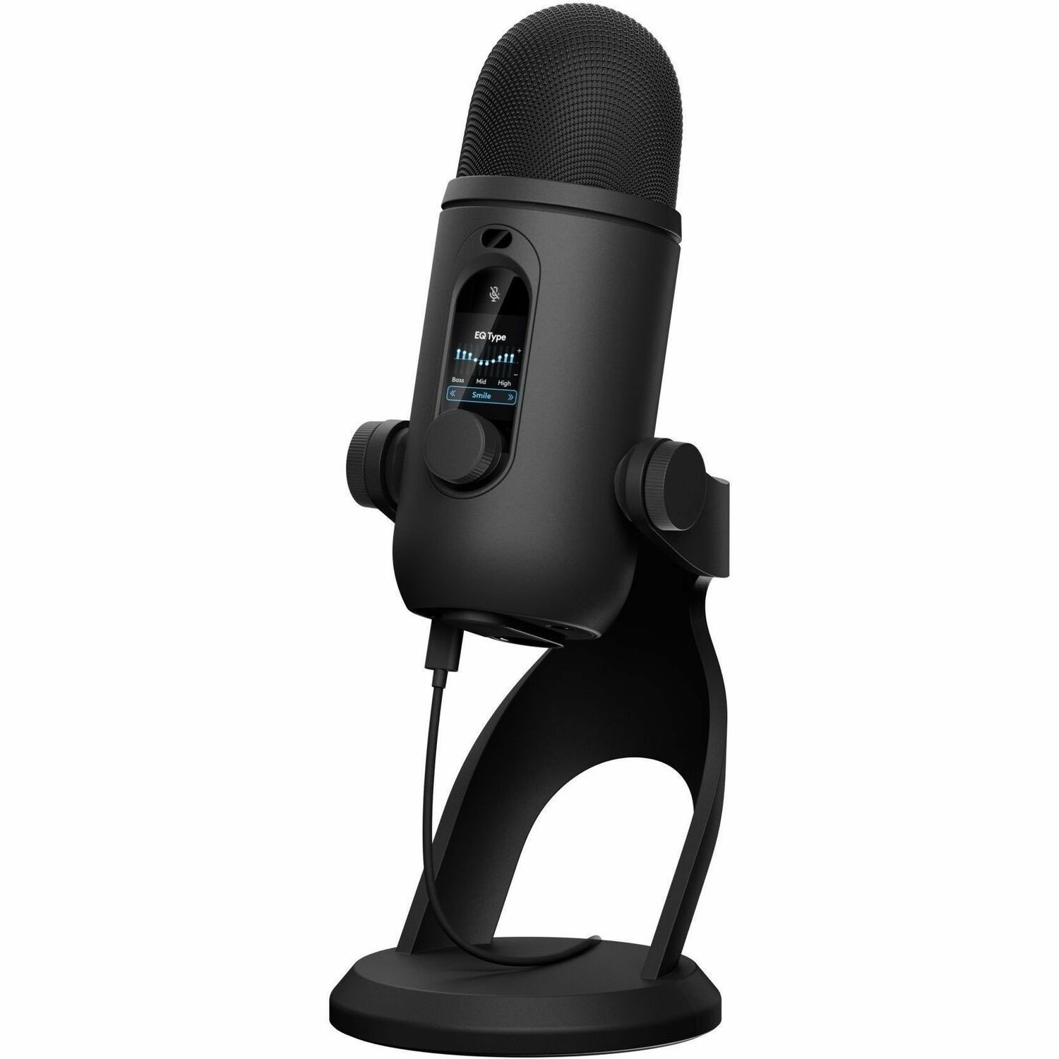 Logitech G Blue Yeti 2 USB Mic for Gaming, Voice Proximity Sensor, AI-Powered De-Noiser, Black