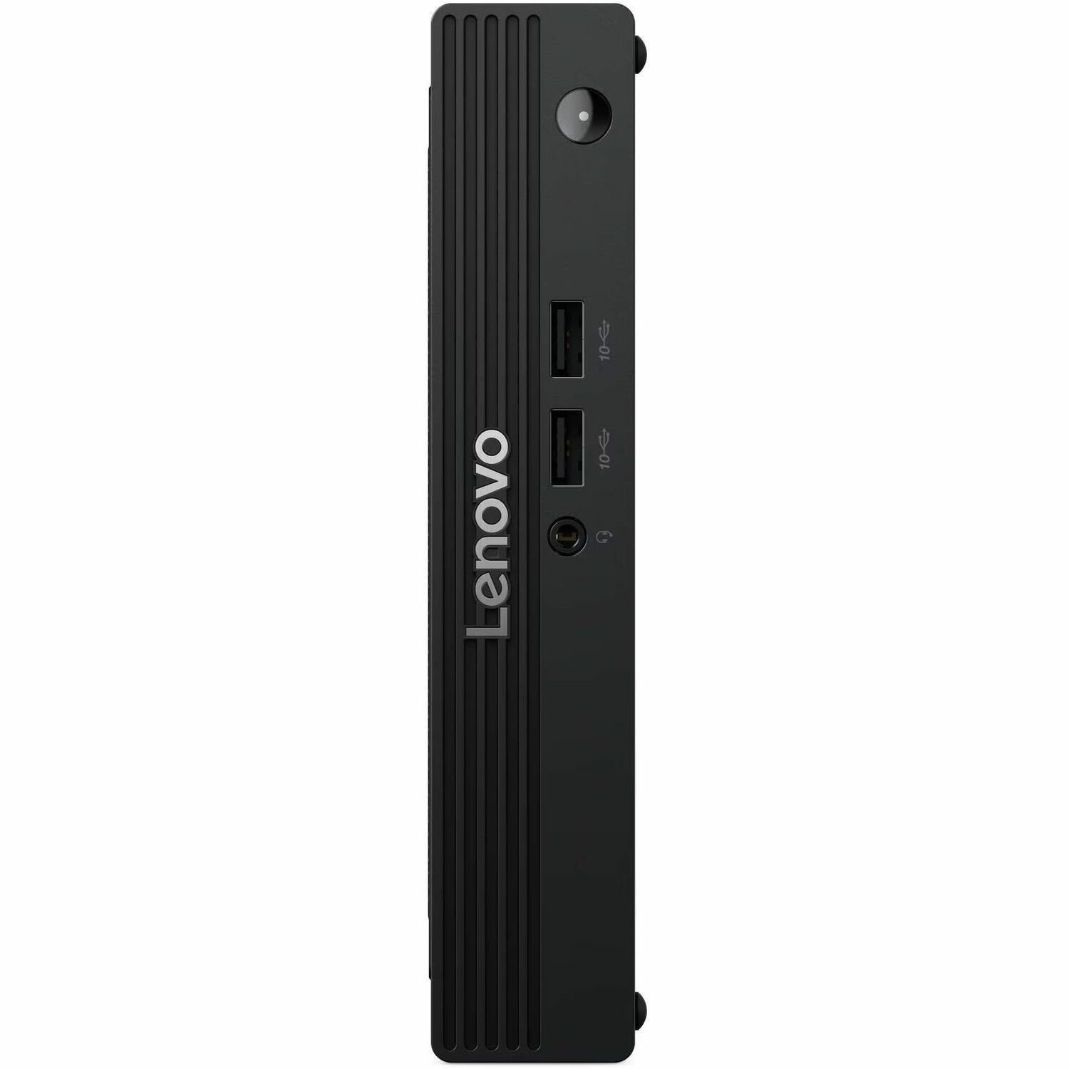 Lenovo V100q 13GG000EUS Desktop Computer - Intel Core N-series i3-N305 - 16 GB - 512 GB PCI Express NVMe 4.0 x4 SSD - Tiny - Black